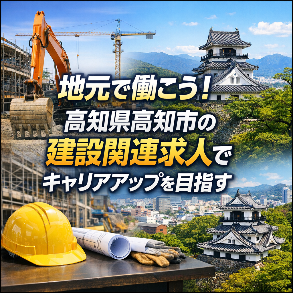地元で働こう！高知県高知市の建設関連求人でキャリアアップを目指す